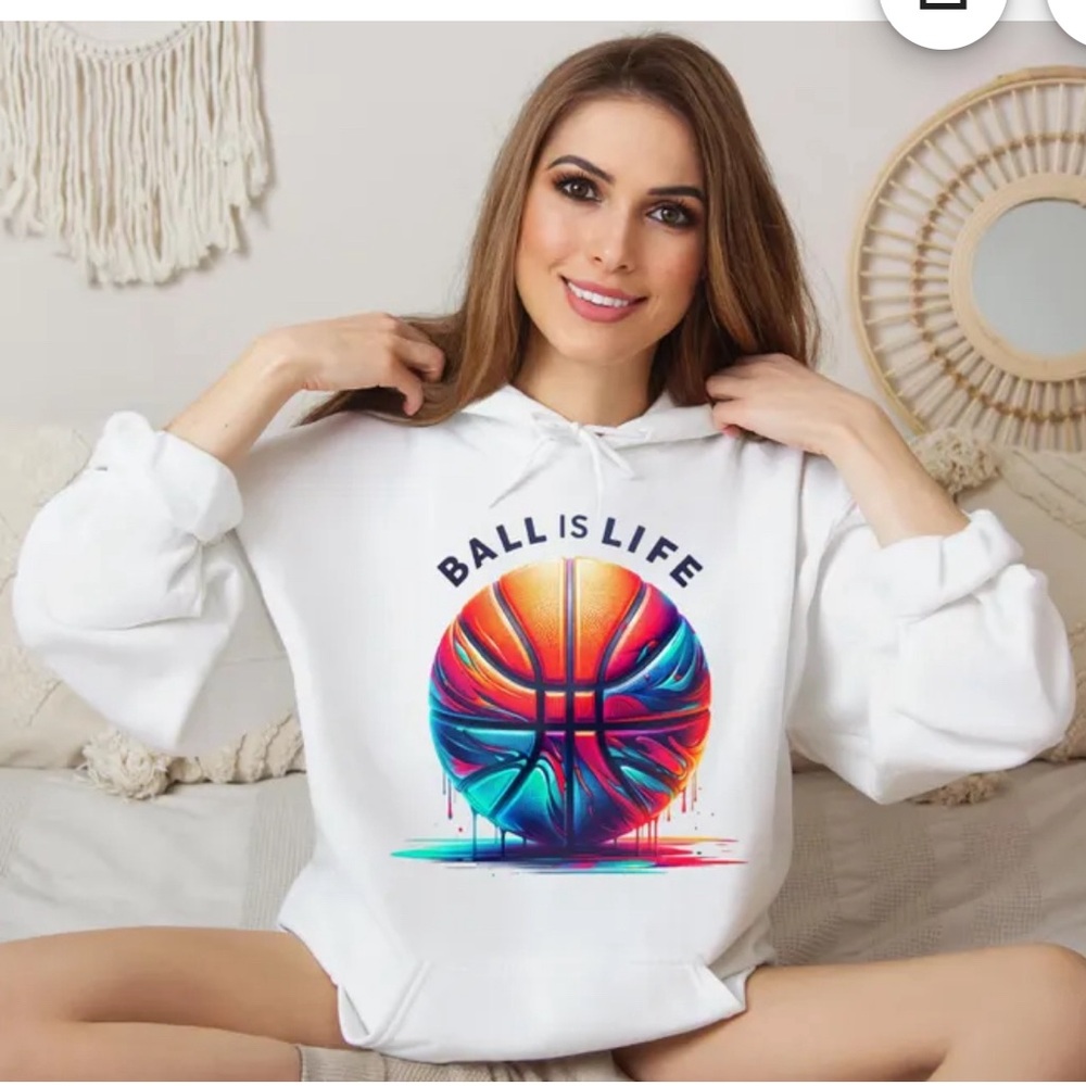 Brand New custom basketball hoodie all sizes available. Great Xmas gift